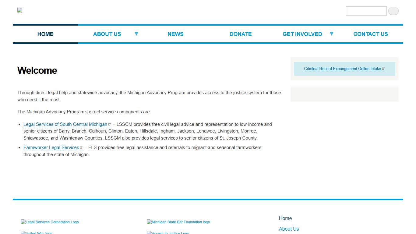 Welcome | Michigan Advocacy Program